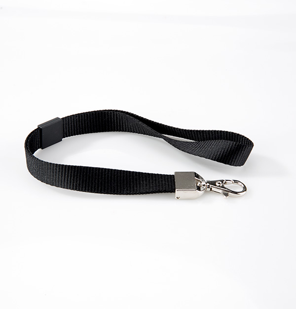 Black 24 inch wrist strap landyard